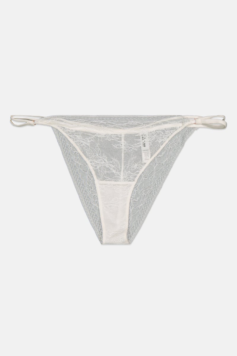 Etam Women Pull-On Lace Panty, White  - Image 1
