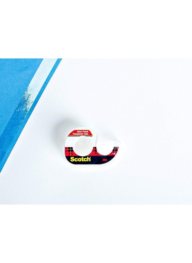 Scotch  Brand Transparent Tape, Versatile, Glossy Finish, Engineered For Office And Home Use, 1/2 X 450 Inches, 1 Dispensered Roll (144) (12) - Image 5