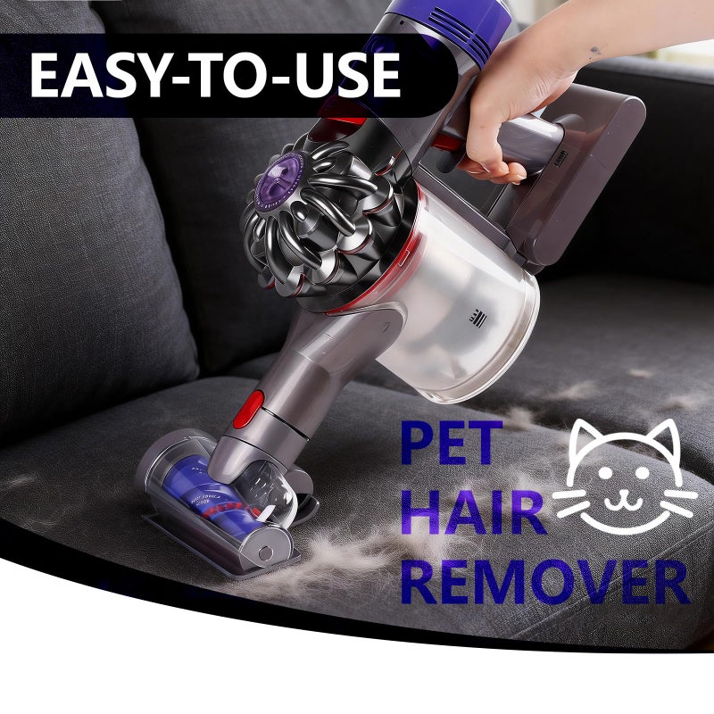 OTTWL Mini Motorized Brush Head Compatible with Dyson V7 V8 V10 V11 V15 Vacuum Cleaners - Pet Hair Removal Vacuum Attachment - Hair Screw Tool for Carpeted Stairs, Couch/Sofa Cushions, Car Carpet - Image 3