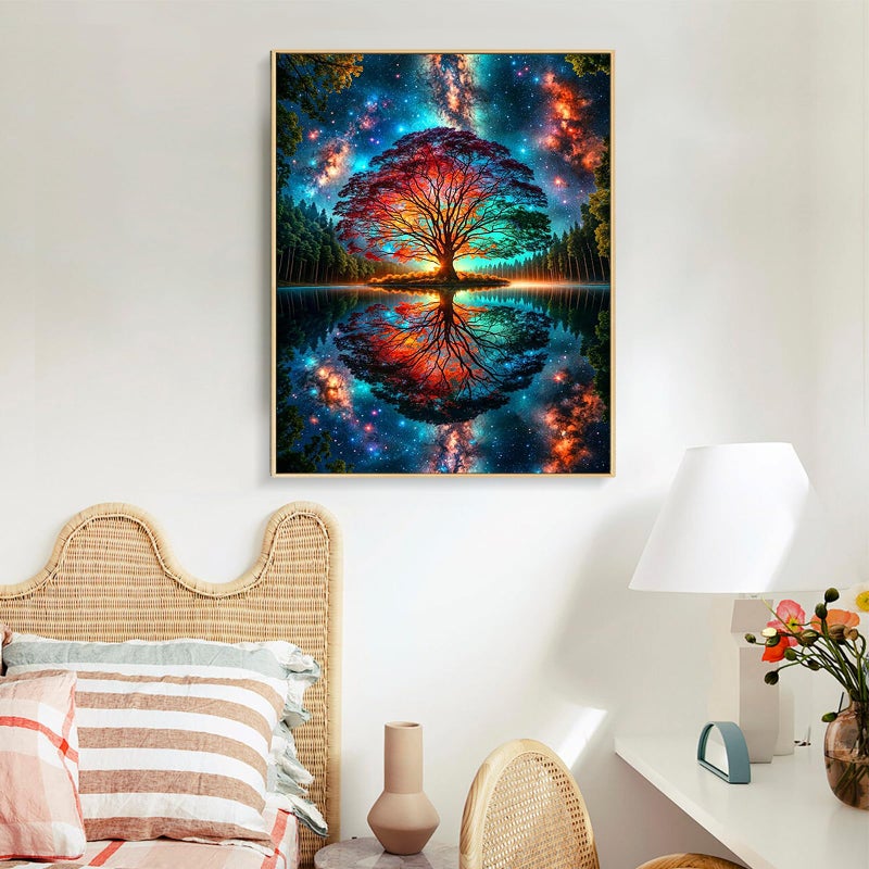 Offito Paint by Numbers Kit for Adults - Tree of Life Acrylic Adult Paint by Number Kits on Canvas for Beginner, Tree of Life DIY Oil Painting by Numbers for Adults Kit, Perfect for Home Decor Gift 16"x20" - Image 2