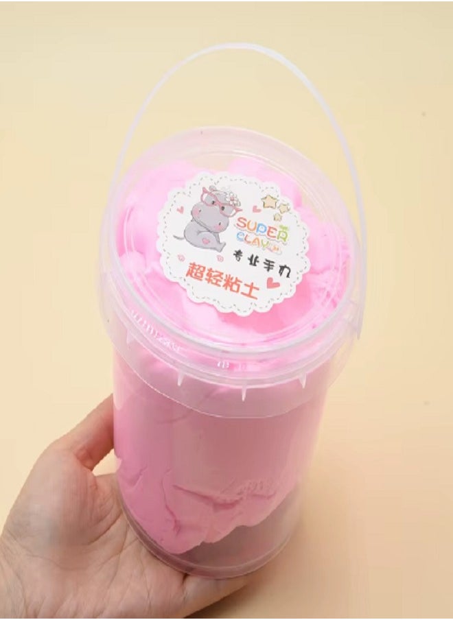DIY Crafts 150g Ultra-light Clay Barreled Children's Manual Intellectual, Relief Soft Color Clay DIY Children's Education and Learning Toys (Pink) 