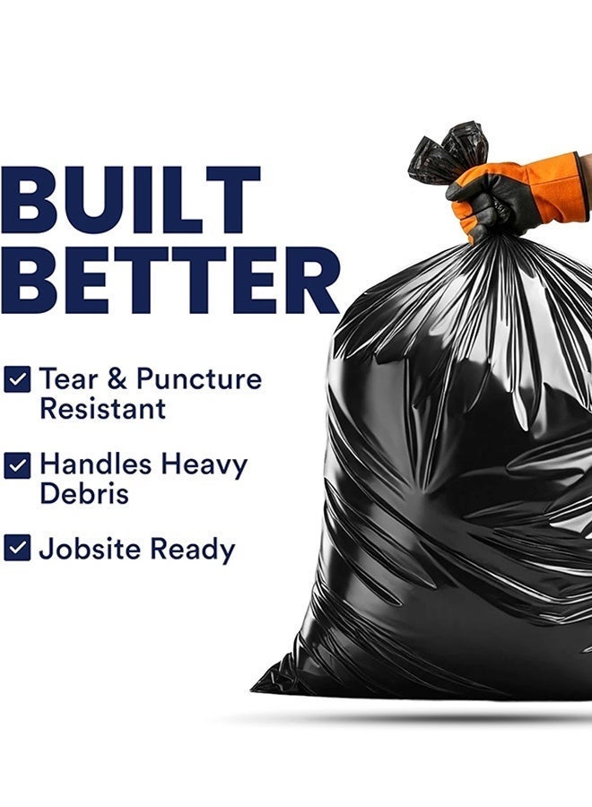 50 Gallon Trash Bags for Toter, (Value Pack 50 Count) 50 Gal Trash Bags Outdoor Garbage Can Liner for Contractors, Industrial, Home, Kitchen, Commercial, Yard, Lawn, Leaves 31.5" x 35.5" (Approx. 80 cm x 90 cm) - Image 2