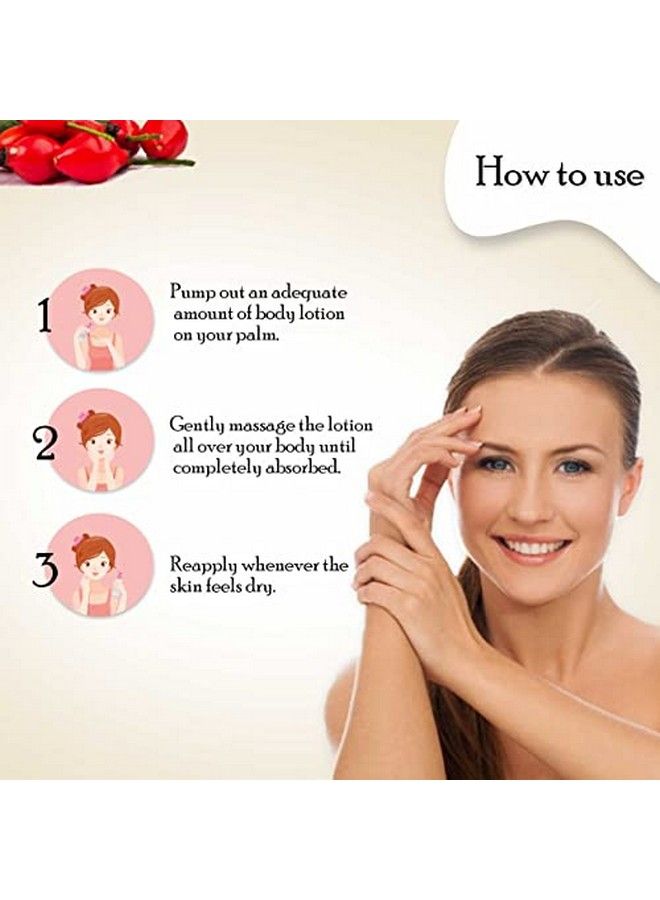 Seer Secrets Natural Rosehip & Kakadu Day Lotion For Smoothing Moisturizing & Hydrating Skin | Vitamin C & 5% Niacinamide | Better Skin Elasticity | Younger Looking Skin | Pack Of 300Ml - Image 5