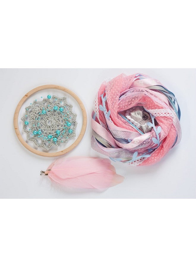 DIY Dreamcatcher Kit Boho Kids Craft Kit Doily Dream Catcher 4.8`/12 cm diameter Birthday Party Activity Crafting Set Stocking Stuffer Christmas Gift  - Image 5