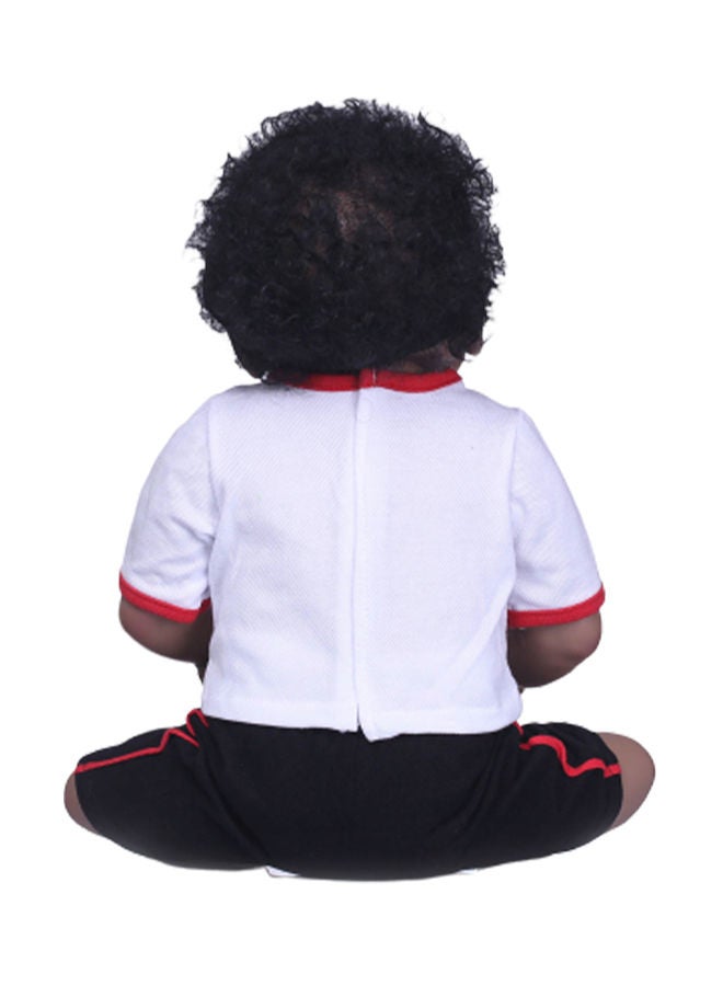 XiuWoo Cloth Body Lifelike Toddler Doll With Stuffed Toy 47 x 15 21centimeter - Image 2