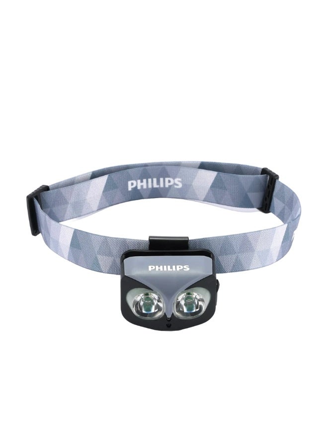 PHILIPS Rechargeable LED Headlamp | 450 Lumens Brightness | Smart Gesture Control Hands-Free | 5 Lighting Modes | 1000mAh Battery Long Runtime | Model SFL3342RH/56 | 2 Year Warranty Grey - Image 1