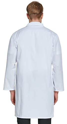 VOGRYE Professional Lab Coat for Men Women Long Sleeve, White, Unisex XL - Image 5