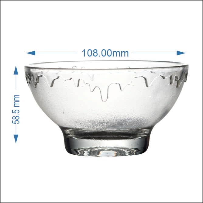 Yera Ice Cream Delight 250 ml Glass Bowl Set of 6 Pcs Perfect of Puddings, Desserts, Ice Cream & Other, Ideal for Every Day use or Gifting Set, Dishwasher Safe. - Image 4