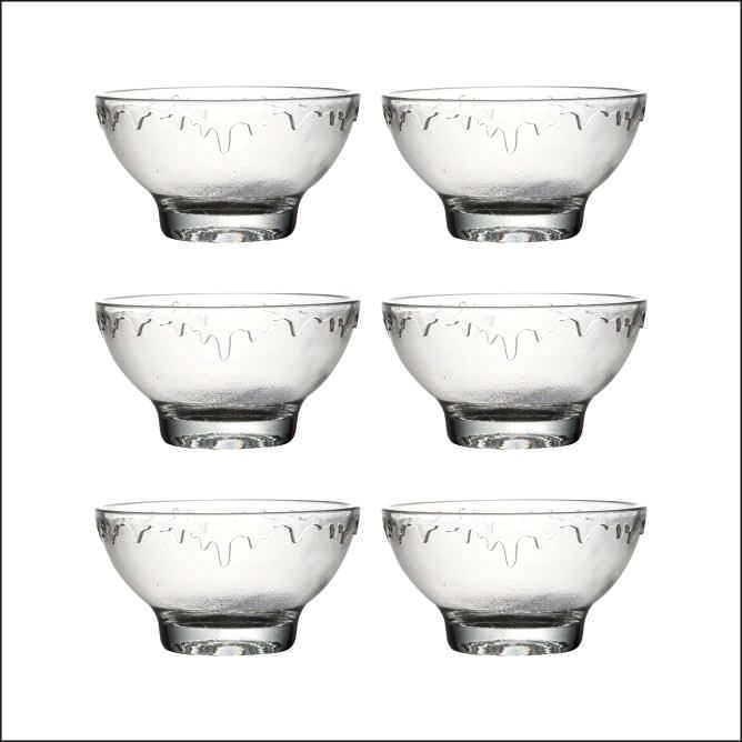 Yera Ice Cream Delight 250 ml Glass Bowl Set of 6 Pcs Perfect of Puddings, Desserts, Ice Cream & Other, Ideal for Every Day use or Gifting Set, Dishwasher Safe. - Image 1