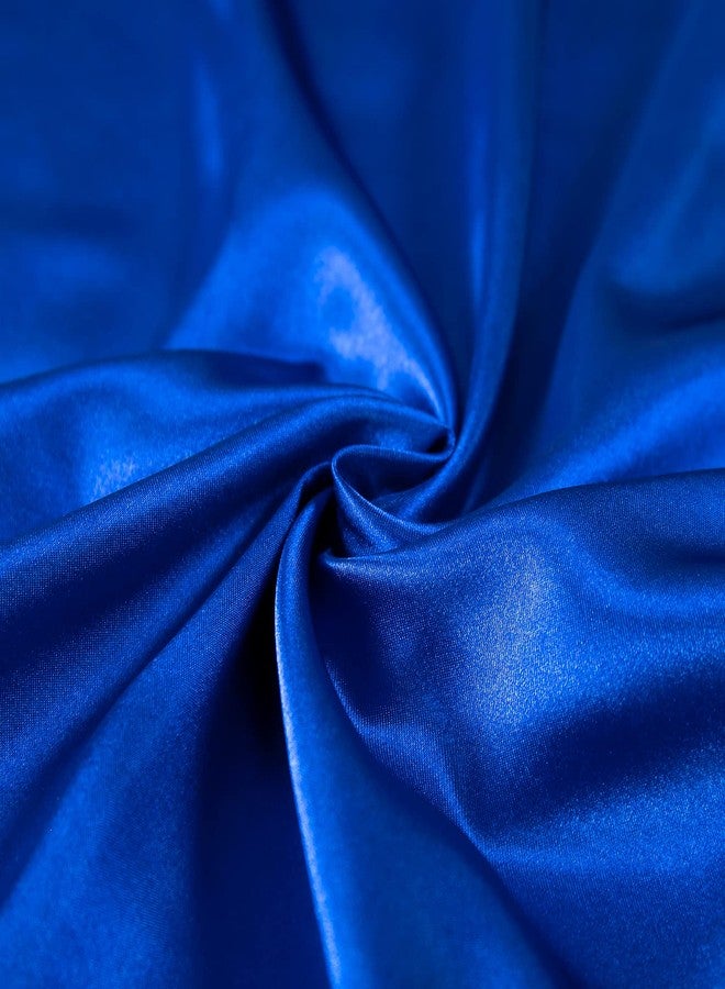 SiinvdaBZX 100 Pieces Royal Blue Cloth Napkins 12 x 12 Inches, Small Size Square Satin Napkins Silky Soft Dinner Napkins or Handkerchief for Banquet Wedding Christmas Thanksgiving Decoration - Image 4
