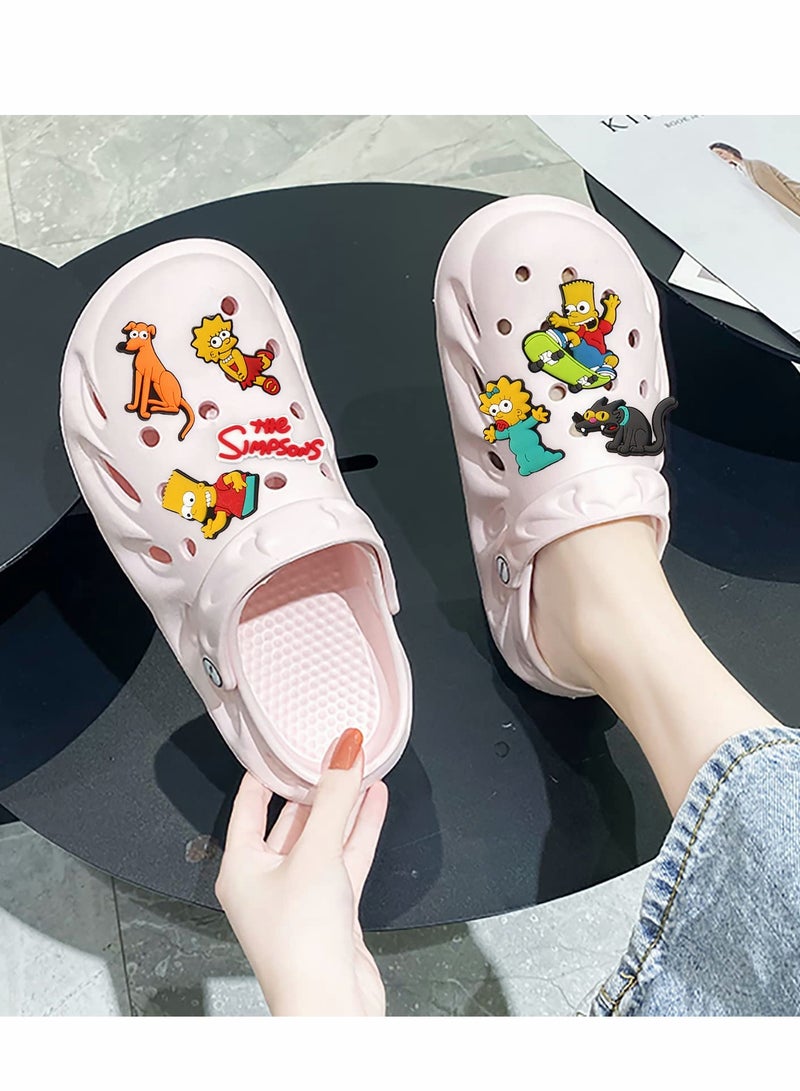KASTWAVE Crocs Charms, 9 PCS The Simpsons Shoe Charms Fits for DIY Clog Sandals Decoration, Croc Accessories Charms for Boys Girls Teens Kids Birthday Party Gifts - Image 5
