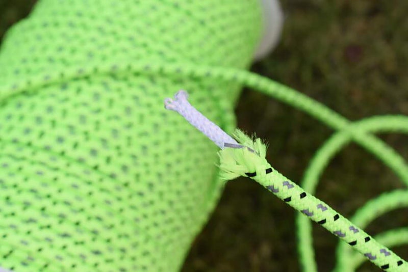 Cenme 5mm Reflective Nylon Cord 164 Feet(50m) Long High Strength Tent Guyline Rope with Bobbin, High-Visibility Tent Rope Guy Lines for Rain Tarps, Tents, Hiking, Camping & Survival Gear,Outdoor Packaging - Image 4