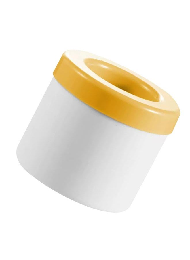 xozgdovg - Ice Cube Mold Ice Trays with Lid Large Silicone Ice Bucket Ice Cube Maker Round for Frozen Cocktail Beverages More Yellow - Image 1