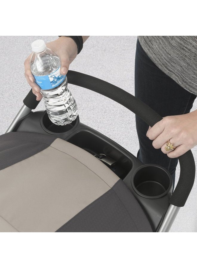Chicco Viaro Quick-Fold Travel System, Includes Infant Car Seat and Base, Stroller and Car Seat Combo, Baby Travel Gear | Black/Black - Image 5
