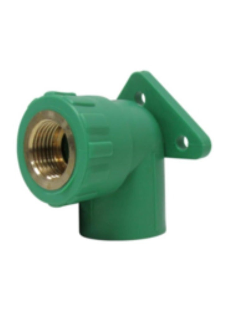 KNP KNP Wall Elbow PPR Pipe Fitting (25MM X 1/2INCH) is a high-quality fitting designed to create a 90-degree angle in PPR piping systems. - Image 1