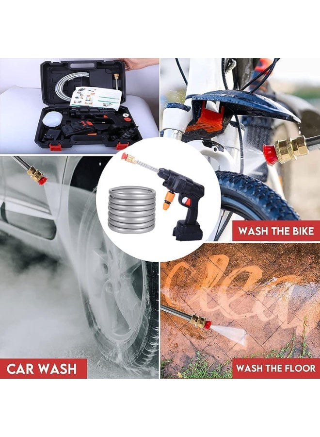 SUKILO 48V Cordless High-Pressure Water Sprayer – Rechargeable Car Washer with Accessories, 2 Spray Modes, Portable Power Washer for Car Washing, Floor & Outdoor Cleaning  - Image 4