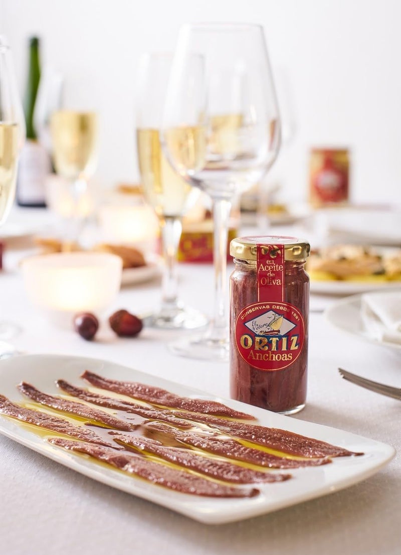 Ortiz Anchovies in Extra Virgin Olive Oil, Firm Buttery Fillets with a Rich Umami Taste, Wild Caught in Spain, Great for Pizza, Pasta and Caeser Salad, 3.3oz Glass Jar (Pack of 3) - Image 3