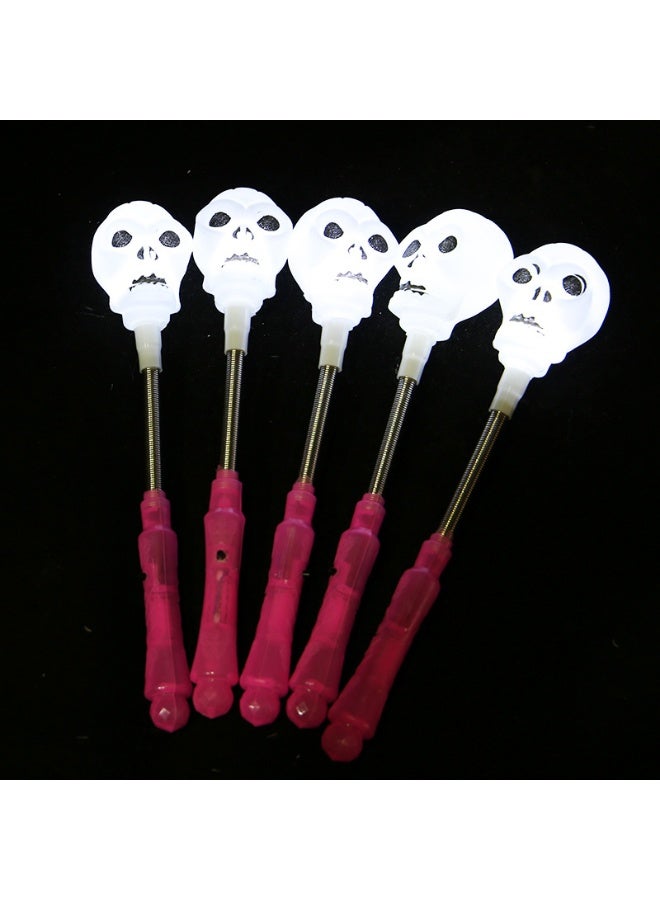 NIBEMINENT New Halloween Glow Stick - Skeleton Pumpkin Lantern Handheld Wand