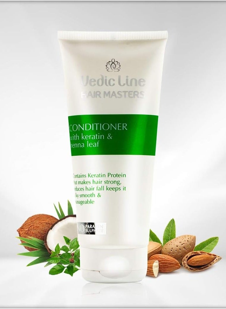 فيديك لاين بلسم فيديك لاين بالكيراتين وأوراق الحناء، 200 مل - Image 1