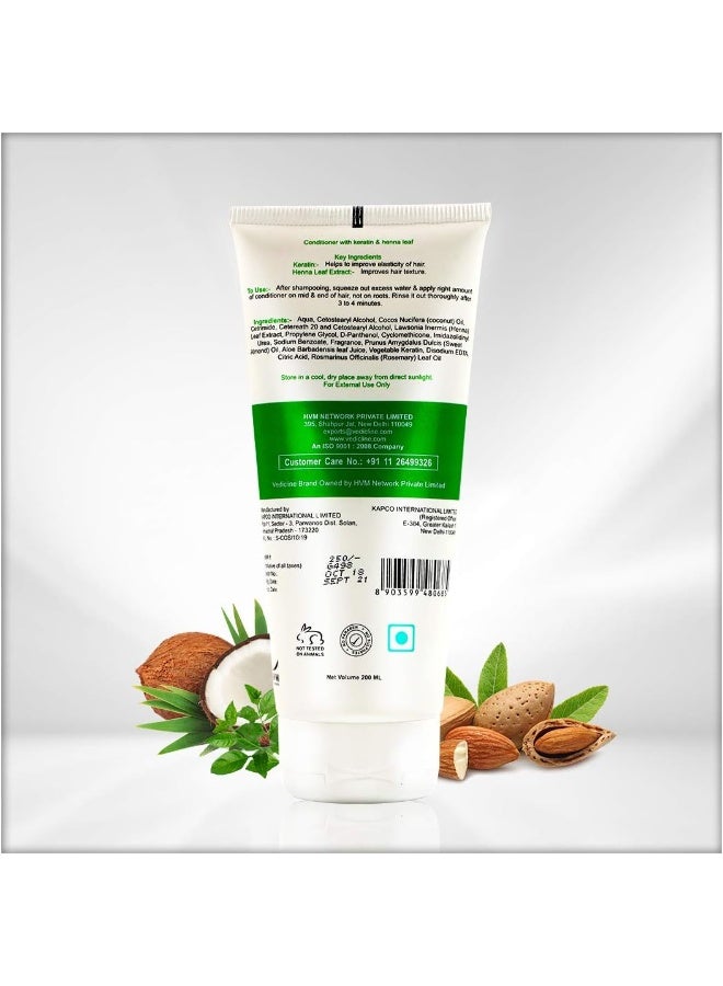 فيديك لاين بلسم فيديك لاين بالكيراتين وأوراق الحناء، 200 مل - Image 4