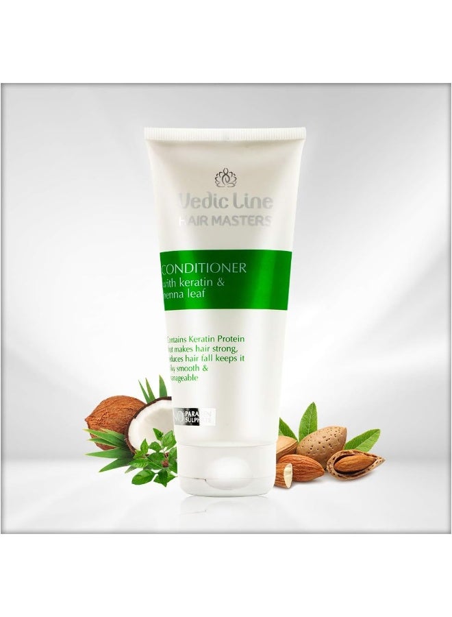 فيديك لاين بلسم فيديك لاين بالكيراتين وأوراق الحناء، 200 مل - Image 3