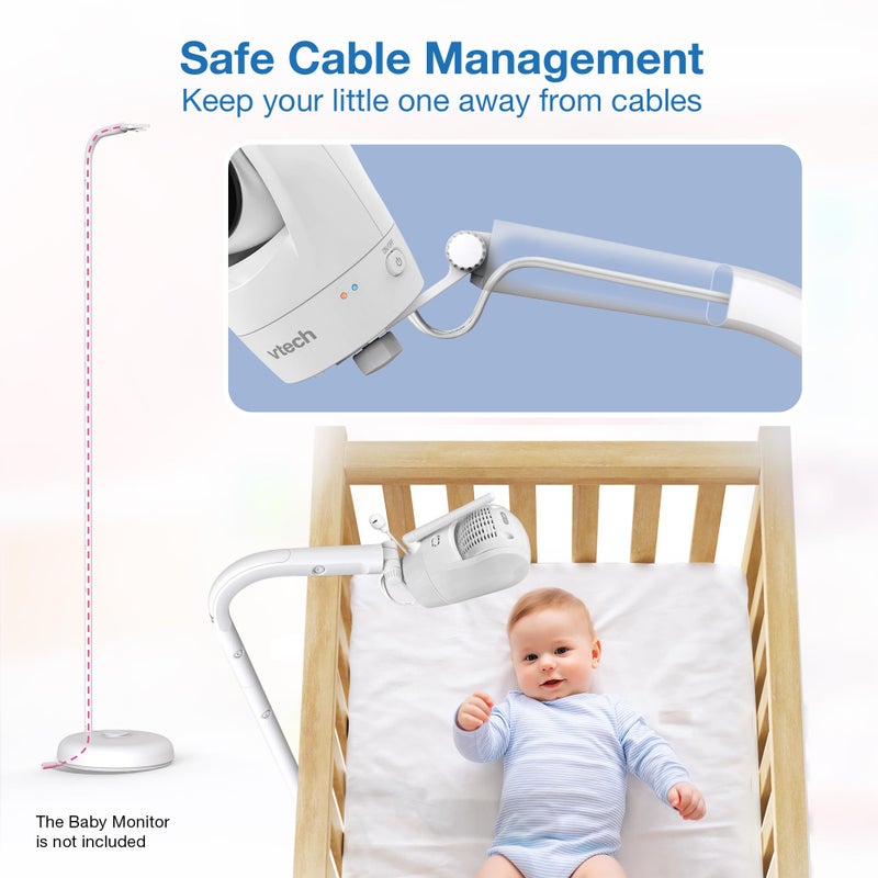 VTech Baby Monitor Floor Stand Compatible with Most VTech Baby Monitor, Baby Camera Stand Mount, Safety for Nursery - Image 2
