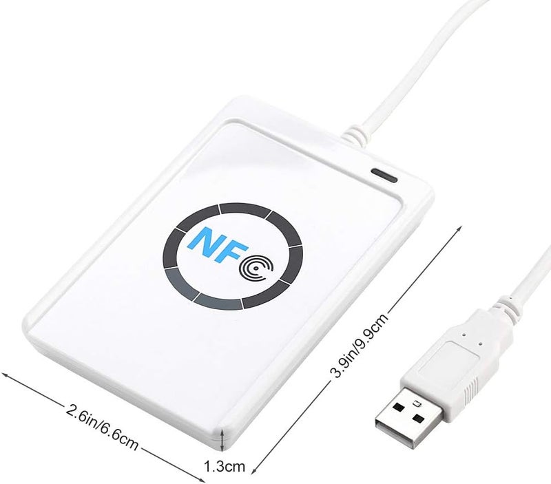 كلاراكو قارئ وكاتب بطاقات ذكية بدون تلامس بتقنية NFC ACR122U RFID، قارئ وكاتب بطاقات ذكية بدون تلامس بتقنية NFC RFID/USB + 5X IC Card ACR122U RFID NFC - Image 4