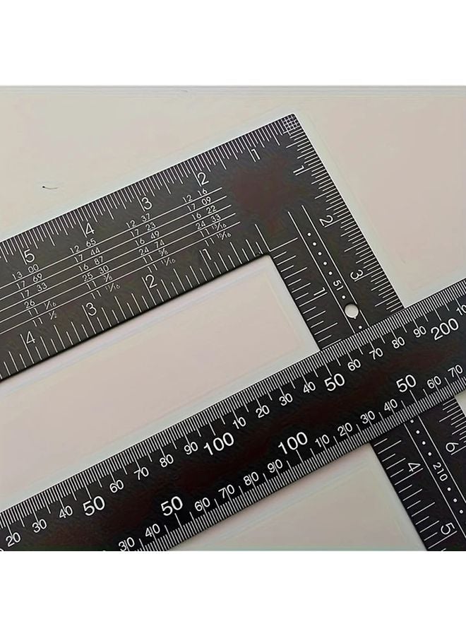 Black Square Ruler 15 75 Inch By 23 62 Inch Thickened Angle Measuring Tool - Image 5