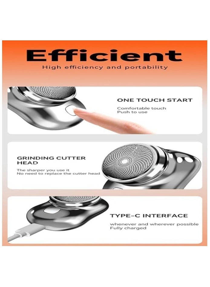 ELTRAZONE Electric Razor for Men, Newest Mini-Shave Portable Electric Shaver, Pocket Size Portable Shaver Wet and Dry Mens Razor USB Rechargeable Shaver Charging (Electric Razor for Men, GREEN) - Image 4