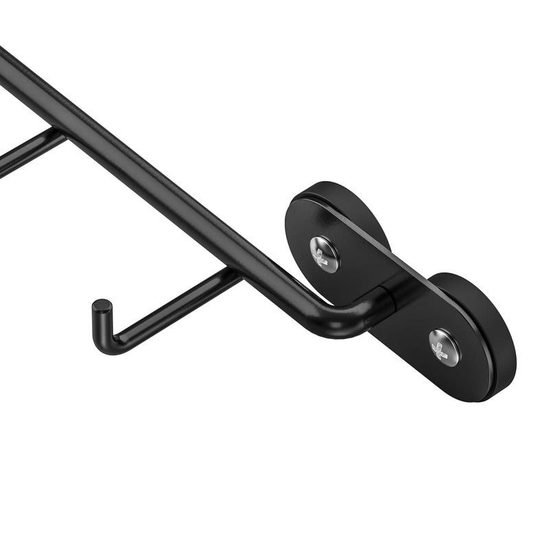 Skyflame Magnetic BBQ Tool Rack - Universal Metal Fridge Organizer Grill Cutlery Holder Towel Hanger - 4 Hooks Storage for Hanging Kitchen Utensils Smoker Tools & Other Accessories, 12" Long - Image 2