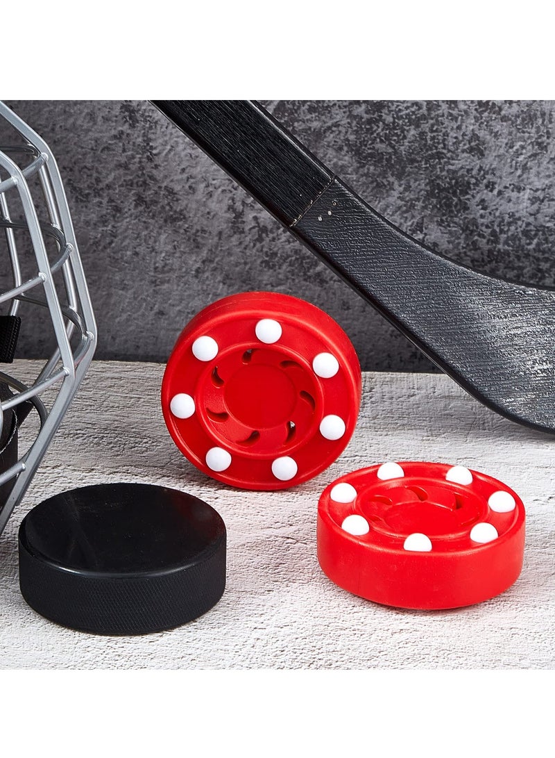SYOSI Roller Hockey Puck Street Hockey Puck Official Game Puck Multifunctional Hockey Balls Novelty Indoor Hockey Set for Indoor and Outdoor Sport Dry Land Hockey Balls for Practicing Training Activities - Image 2
