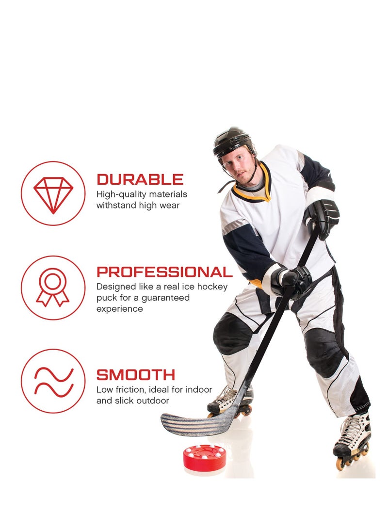 SYOSI Roller Hockey Puck Street Hockey Puck Official Game Puck Multifunctional Hockey Balls Novelty Indoor Hockey Set for Indoor and Outdoor Sport Dry Land Hockey Balls for Practicing Training Activities - Image 4