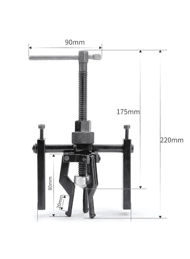 Loquat 3-Jaw Carbon Steel Inner Bearing Puller Gear Extractor - Image 2
