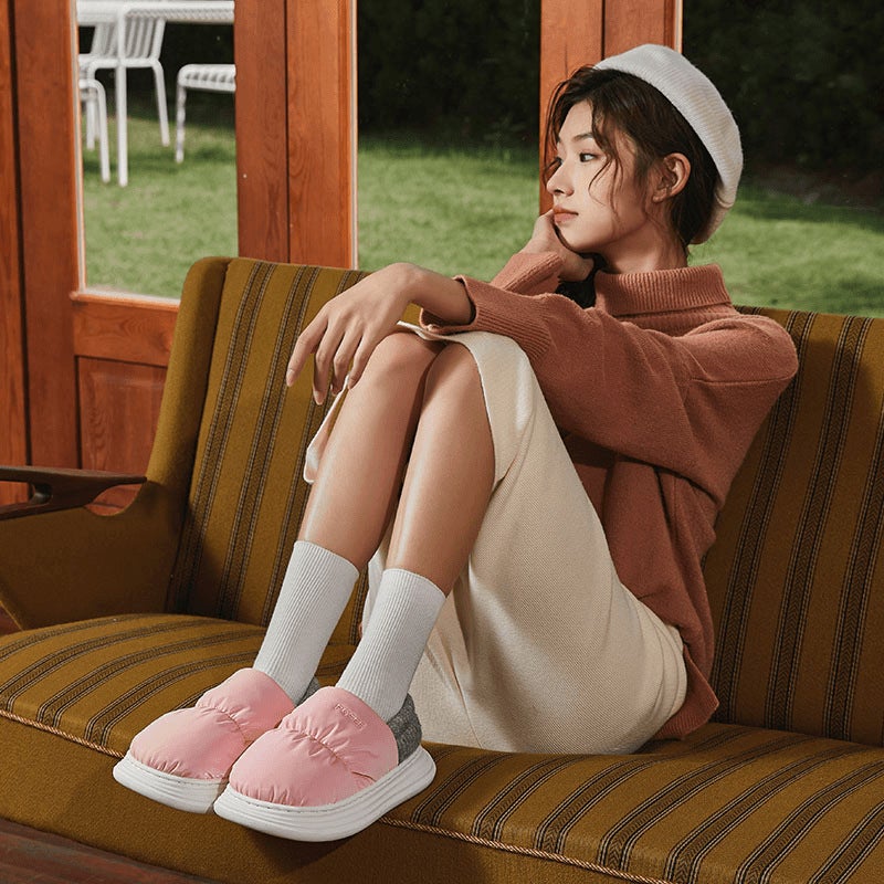 Puxi Parent-Child Cotton Shoes Bag Heel Children'S Non-Slip Winter Waterproof Non-Slip Warm Indoor Thick Sole Outer Wearing Cotton Slippers - Image 5