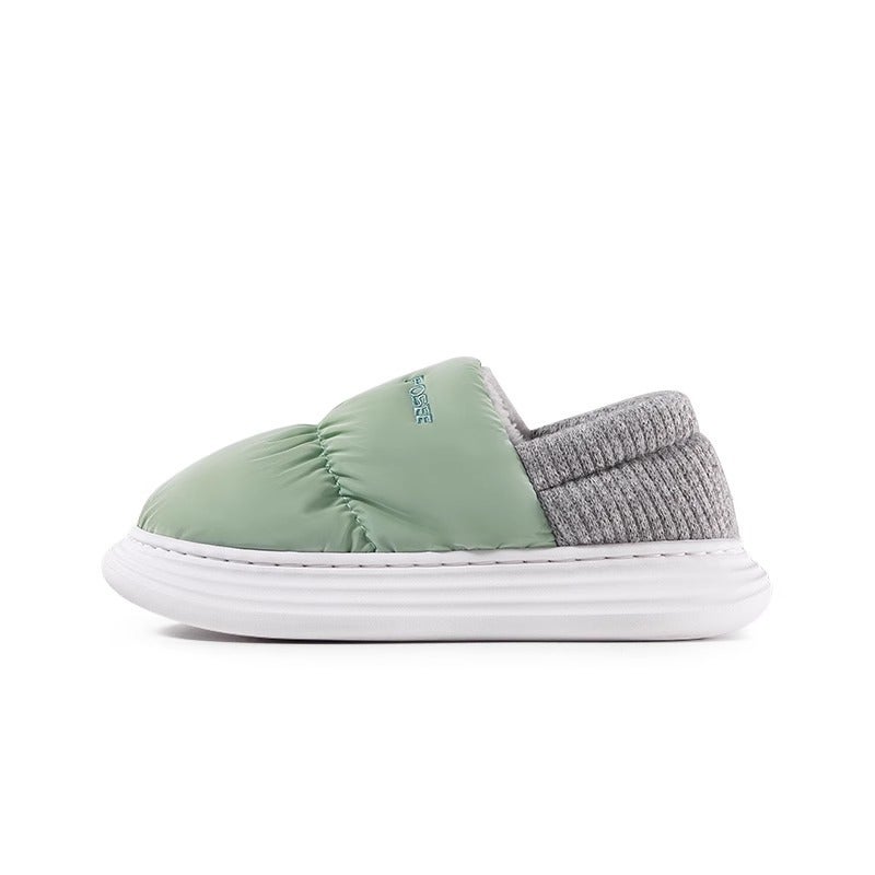 Puxi Parent-Child Cotton Shoes Bag Heel Children'S Non-Slip Winter Waterproof Non-Slip Warm Indoor Thick Sole Outer Wearing Cotton Slippers - Image 1