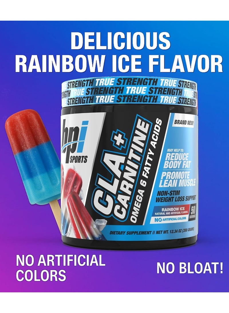 بي بي آي سبورتس سي ال ايه+ كارنيتين حارق دهون عالي التركيز - قوس المطر المثلج - (50 حصة) - Image 4