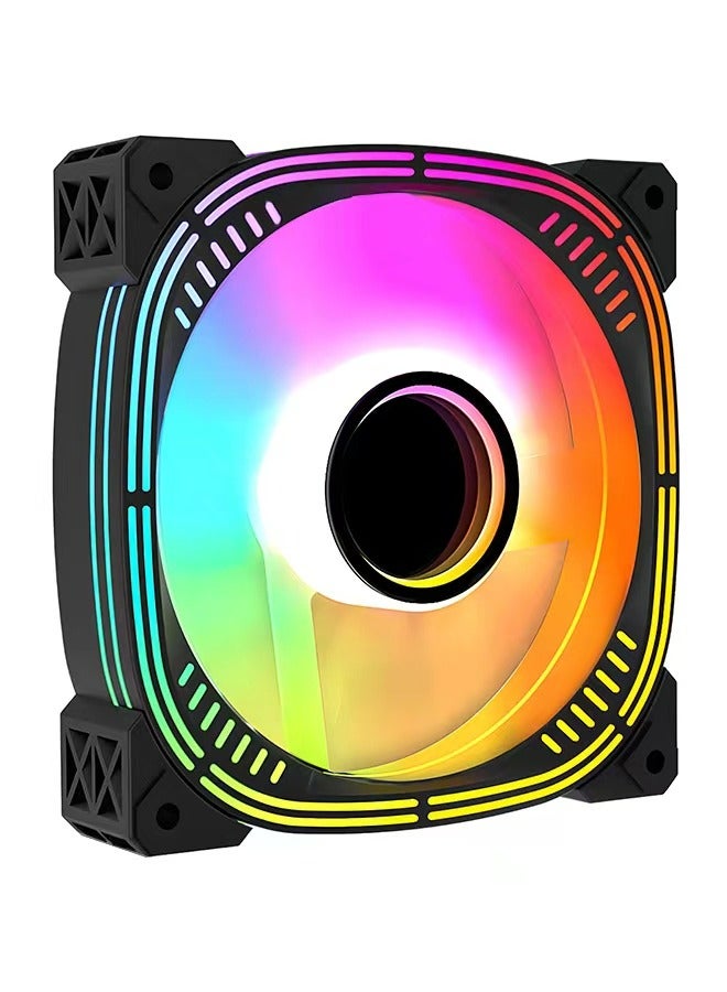 مروحة وحدة المعالجة المركزية ARGB، تصميم محامل هيدروليكي فريد، حجم هواء مرتفع وضوضاء منخفضة، مع عمر افتراضي طويل للغاية يصل إلى 40,000 ساعة - Image 1