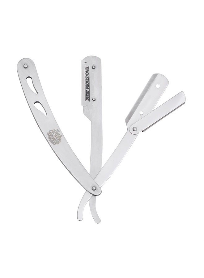 The Shave Factory Straight Edge Razor Kit - Straight Edge Razor with Single Edge Razor, Straight Razor, Straight Razors for Men (Steel Razor / 300 Derby Professional Single Edge Razor Blades) - Image 3