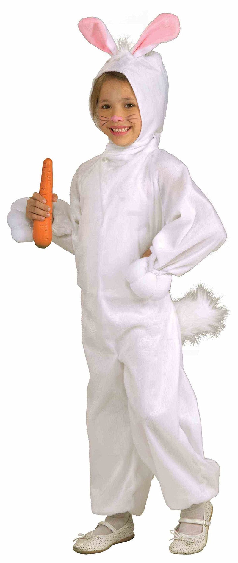 Forum Novelties Kids Fleece Bunny Rabbit Costume, Small, One Color - Image 1