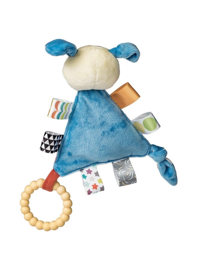Mary Meyer Taggies Teething Toys Baby Rattle Portable Triangle Activity Toy With Sensory Tags, 6-Inches, Puppy  - Image 3