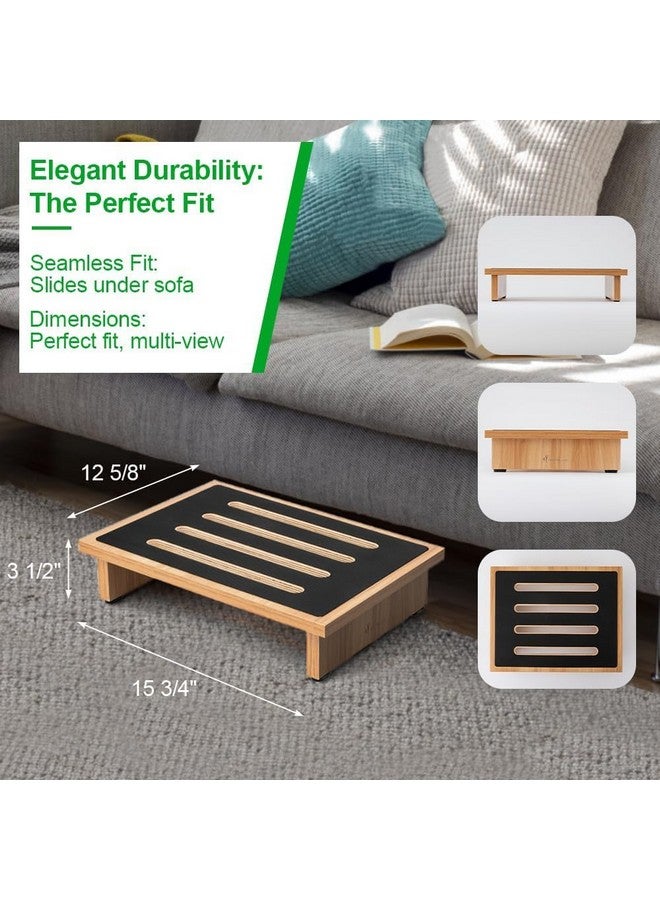 StrongTek StrongTek One Step Stool for Adults with Non-Slip Rubber Stepping Surface, Portable Single Wooden Riser, 440 lb. Load Capacity for Kitchen, Bathroom, or Bedside, Kid and Senior Support  - Image 3