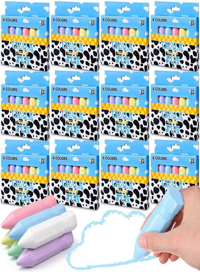 Tinlade 12 Packs Cartoon Story Party Favors Sidewalk Chalk Set Washable Chalks Bulk for Kids Outdoor Activities Toys Goodie Bags Stuffers Party Games, Classroom Rewards Carnival Prizes - Image 1