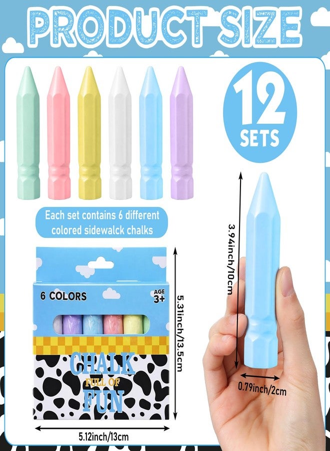 Tinlade 12 Packs Cartoon Story Party Favors Sidewalk Chalk Set Washable Chalks Bulk for Kids Outdoor Activities Toys Goodie Bags Stuffers Party Games, Classroom Rewards Carnival Prizes - Image 2