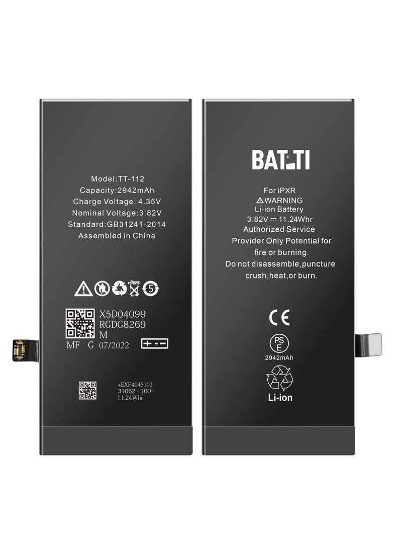 BATTI - Replacement Battery For Apple iPhone  XR Black - Image 1