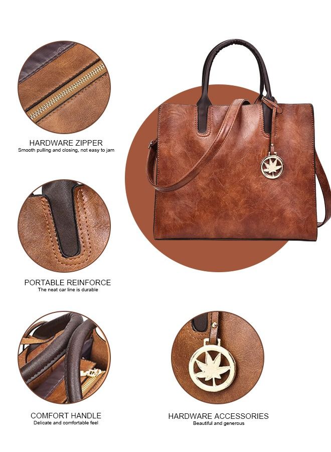 HomarKet 3 Pcs Set Women's Shoulder Crossbody Tote and Handbag  Traveling Party Shopping Gift and Casual Use  - Image 3