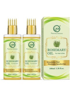 Nuerma Science Rosemary Oil With Comb Applicator For Healthy Strong More Deep Root Nourishment Hair Oil (100Ml Each Pack Of 2) 200 Ml  - Image 2