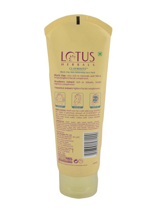 LOTUS HERBALS Face Pack Clay White 120G Pack  - Image 3