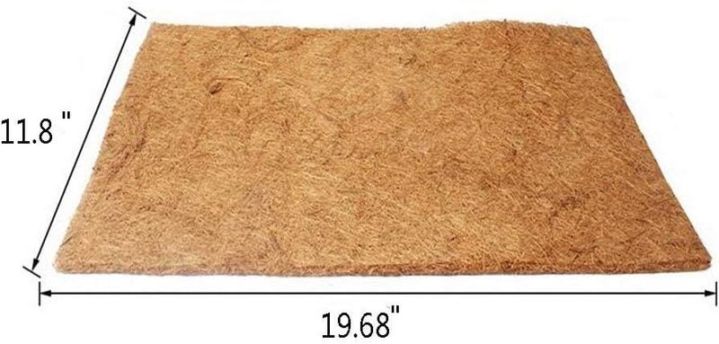 Hamiledyi Reptile Carpet Natural Coconut Fiber Tortoise Carpet Mat for Pet Terrarium Liner Reptile Supplies for Lizard Snake Chameleon Turtle Bedding Bunny Rabbit Mat (2 x Sheets) - Image 3