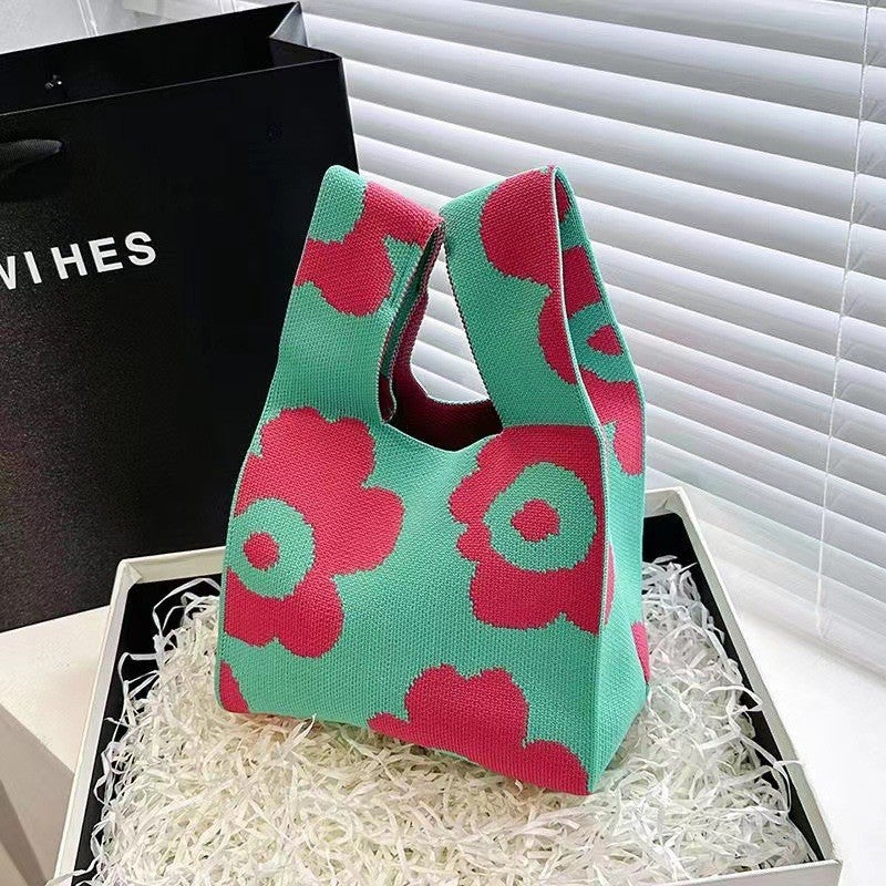 Teacher'S Day Gift Style For Female Teachers High-End Practical Knitted Bag Kindergarten Gift Bag New Style - Image 1