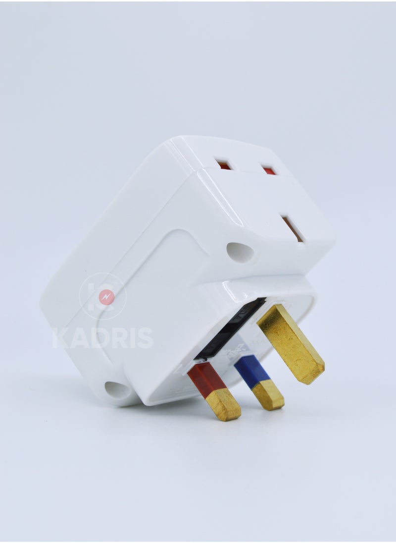 KADRIS - Kadris UAE Approved UK Type G Plug Socket 13 A Fused Multi Plug Socket -21 - Image 1